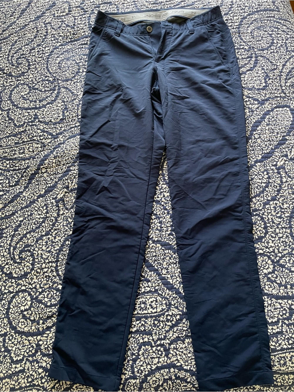 Under Armour Navy Straight-Leg Casual Golf pants